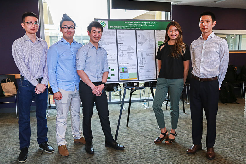 Microgreens student group and poster